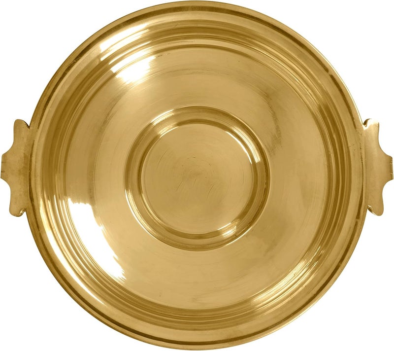 CRAFTSMAN SATVIK Decorative 9.6 Inch (8" Inner Dia) Brass Urli For Floating Candles and Flowers Designer Bowl For Living Room Decoration urli - Image 3